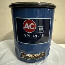 Vintage 1981 Lionstone Intl. GM AC PF-35 Oil Filter Whiskey Ceramic Decanter