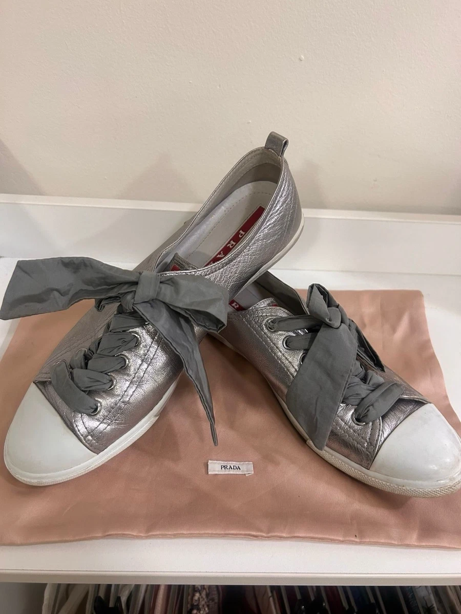 PRADA Silver Athletic Shoes for Women for sale | eBay