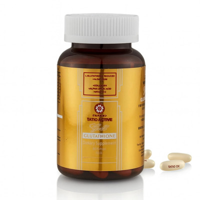 Tatiomax Gold Glutathione 1800Mg Collagen Stem Cell Ala Vitamin C 60 Softgels
