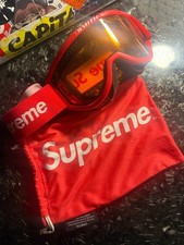 Supreme Smith Ski Snowboard /Ski Goggles Red