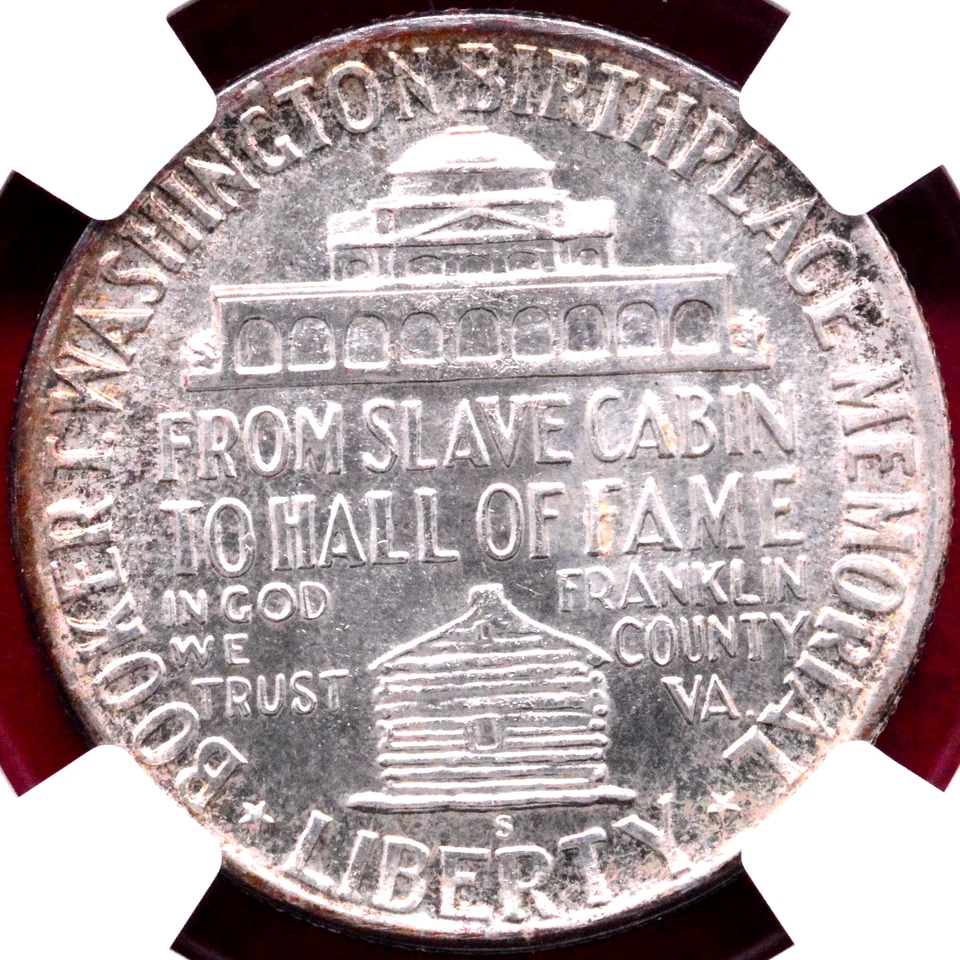 NGC MS-67 CAC! 1948-S BOOKER T. WASHINGTON COMMEMORATIVE HALF - Image 3 of 3