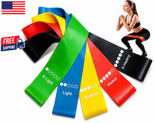 Resistance Bands Set of 5 Loop Exercise Bands...