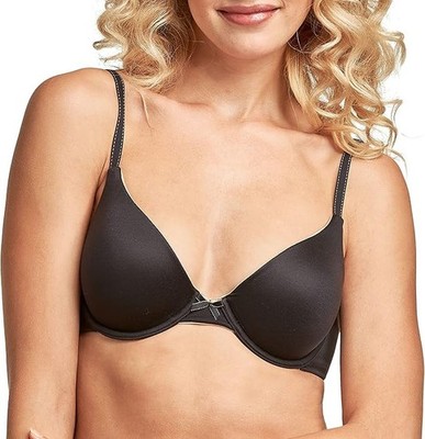 MAIDENFORM Comfort Devotion T-shirt Shaping Underwire Bra sz 34DD Black 09402