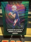 2024 Panini Prizm - Emergent Drake Maye #4 Green Wave Prizm (RC)
