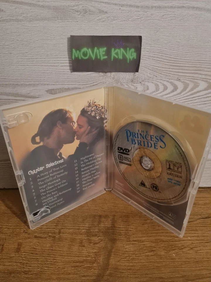 The Princess Bride (DVD, 1987) Andre The Giant, Fairy Tale Classic [Region 2] UK - Image 2 of 4