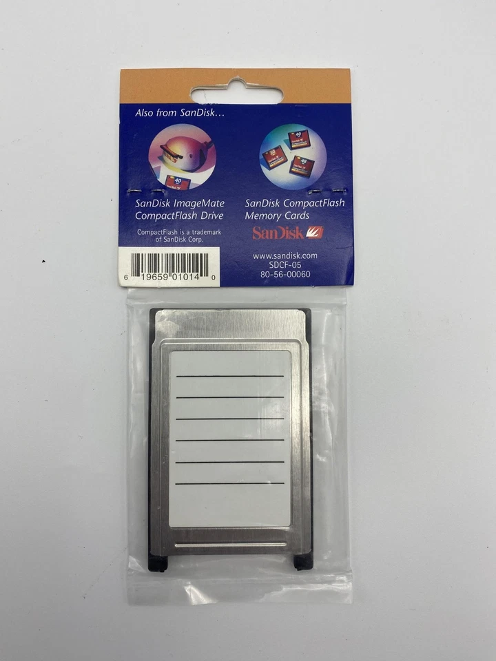 Sandisk PC Card Adapter PCMCIA for CompactFlash Type I Memory Cards (SDCF-05) - Image 2 of 2