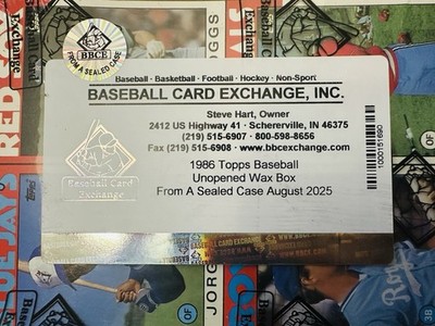 Baseball Cards 2025 1986 Topps Baseball Wax Pack - 1 Sealed Pack