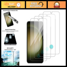 4 Pack Tempered Glass Screen Protector for Samsung Galaxy S23 - 9H Hardness, Scr