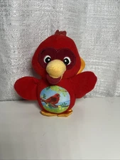 Baby Einstein Cardinal Plush Kids II Red Bird Clip Sounds HTF Rare Belly Image