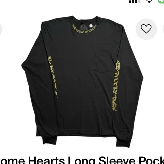 トップス Chrome Hearts long sleeve Preços baixos em Chrome Hearts Camisetas manga longa para Homens