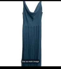 Forever 21 Side-Slit Cutout Cami Blue Midi Dress NWT