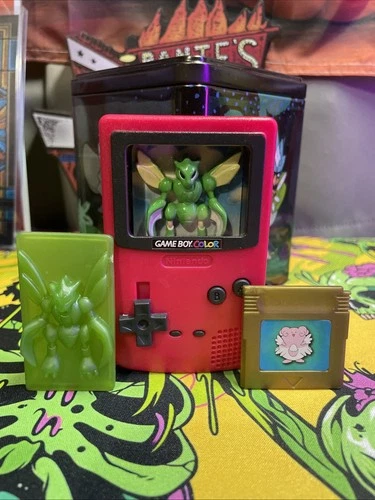 Vintage 2000 Pokemon Nintendo Game Boy Color Scyther with Game & Card BK Toy