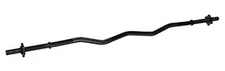  Standard Olympic Super Curl Barbell Curl Bar Threaded Curl Bar, 1-inch, Black