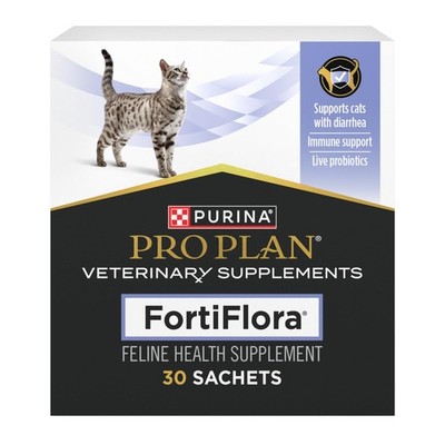 2 PK -Purina Pro Plan Veterinary Supplements FortiFlora Probiotics for Cats,30ct