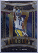 2025 Panini Select #12 Davante Adams Select Numbers