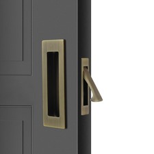 Dontay Pocket Door Handles,Recessed Pull,Non Lock Flush Hardware,Bronze,6'' ...