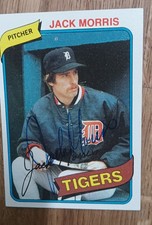 Jack Morris Signed Topps 371