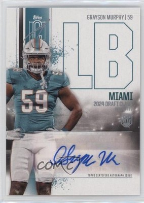 2024 Topps Signature Class Rookie Class Grayson Murphy #RCA-GM Auto RC v9t