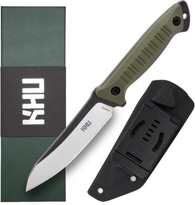 Outdoor Messer Feststehende Klinge 420HC Stahl Nylon Griff Bushcraft Camping 27A