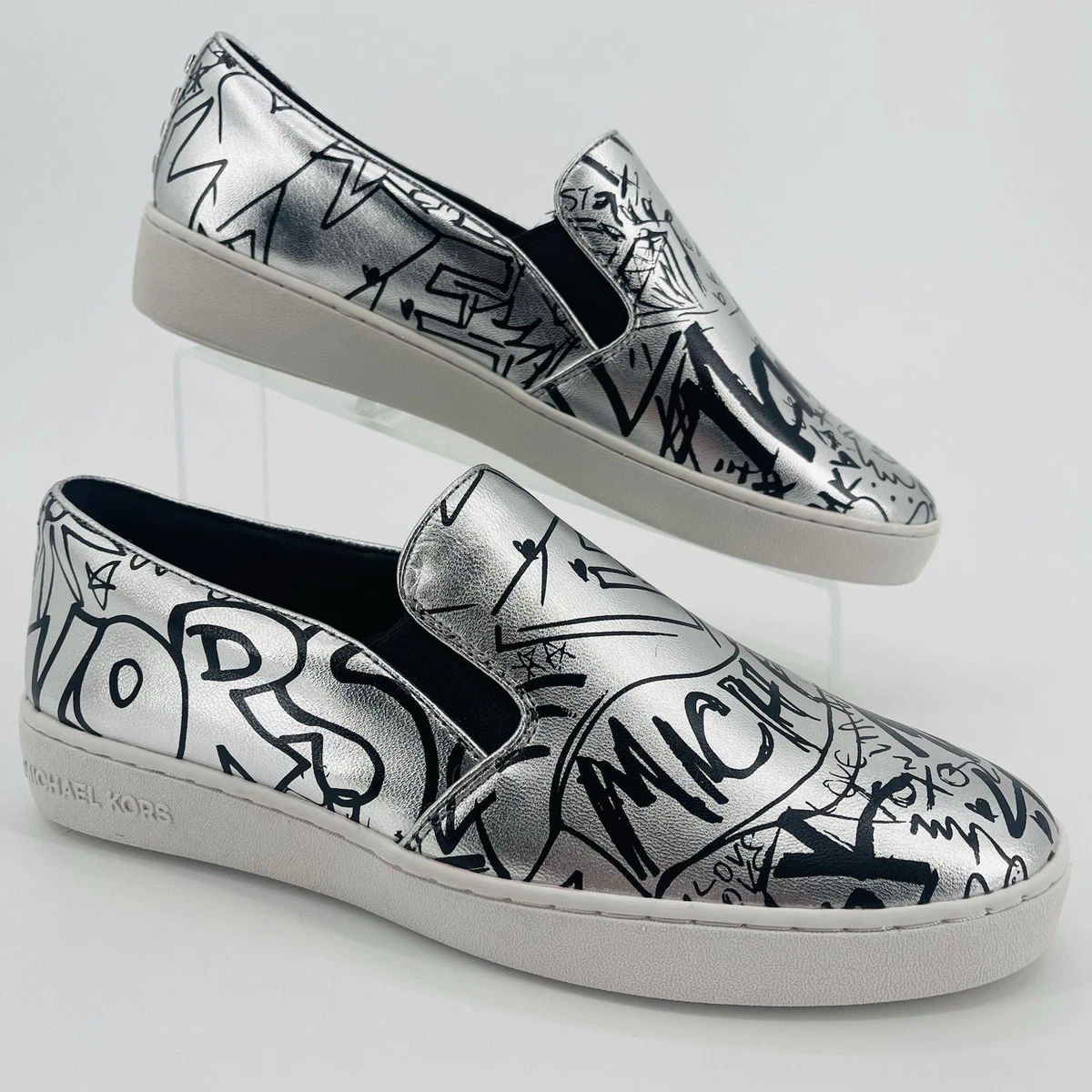 Michael Kors Silver Solid Athletic Shoes for Women | eBay
