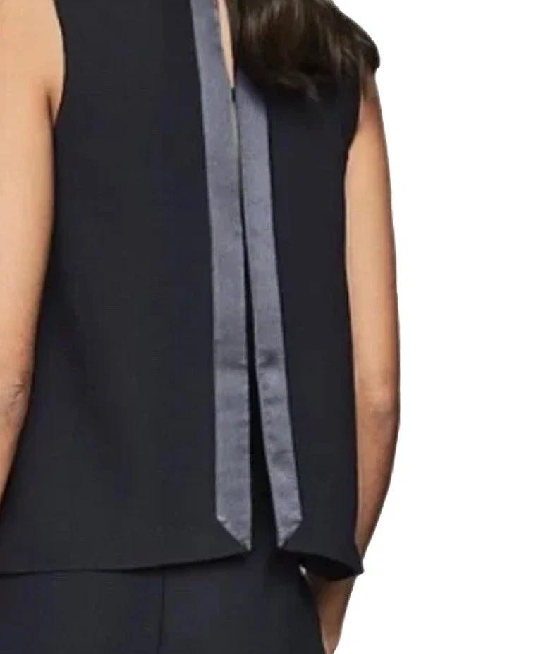 REISS Marty V Neck Jumpsuit Pantaloni Set Blu Navy Donna Tg XS /S - Imagen 4 de 4