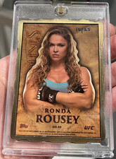 2014 Topps UFC Bloodlines Ronda Rousey Ingot Metal Case Hit SSP /25