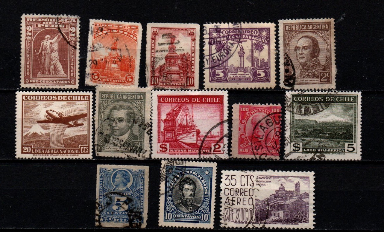 Yanstamps: Latin America stamps collection set#13