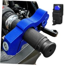Heavy Duty Motorcycle Brake Lock - Anti Theft Handlebar Lock for Dirt Blue