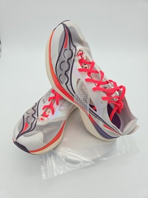 Saucony Endorphin Elite White ViZiRed - S20768-126 Men s Size 9.5 Racing Shoes