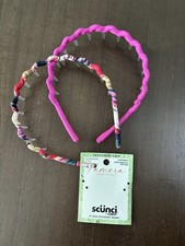 Scunci Conair Tamera Mowry Housley 2pc Headbands Multicolor Hair Accessory New