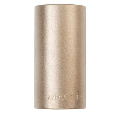 1/2 in Drive, 1-1/4'' SAE Socket, 6 Points,  Almn Brz, Natural, 1 1/4 in  Safety