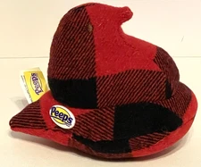 2016 Peeps Buffalo Plaid Red Chick Stuffed Plush Small No Paper Tag