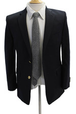 Michael Kors Childrens Boys Blazer Jacket Navy Blue Wool Size 18 Regular