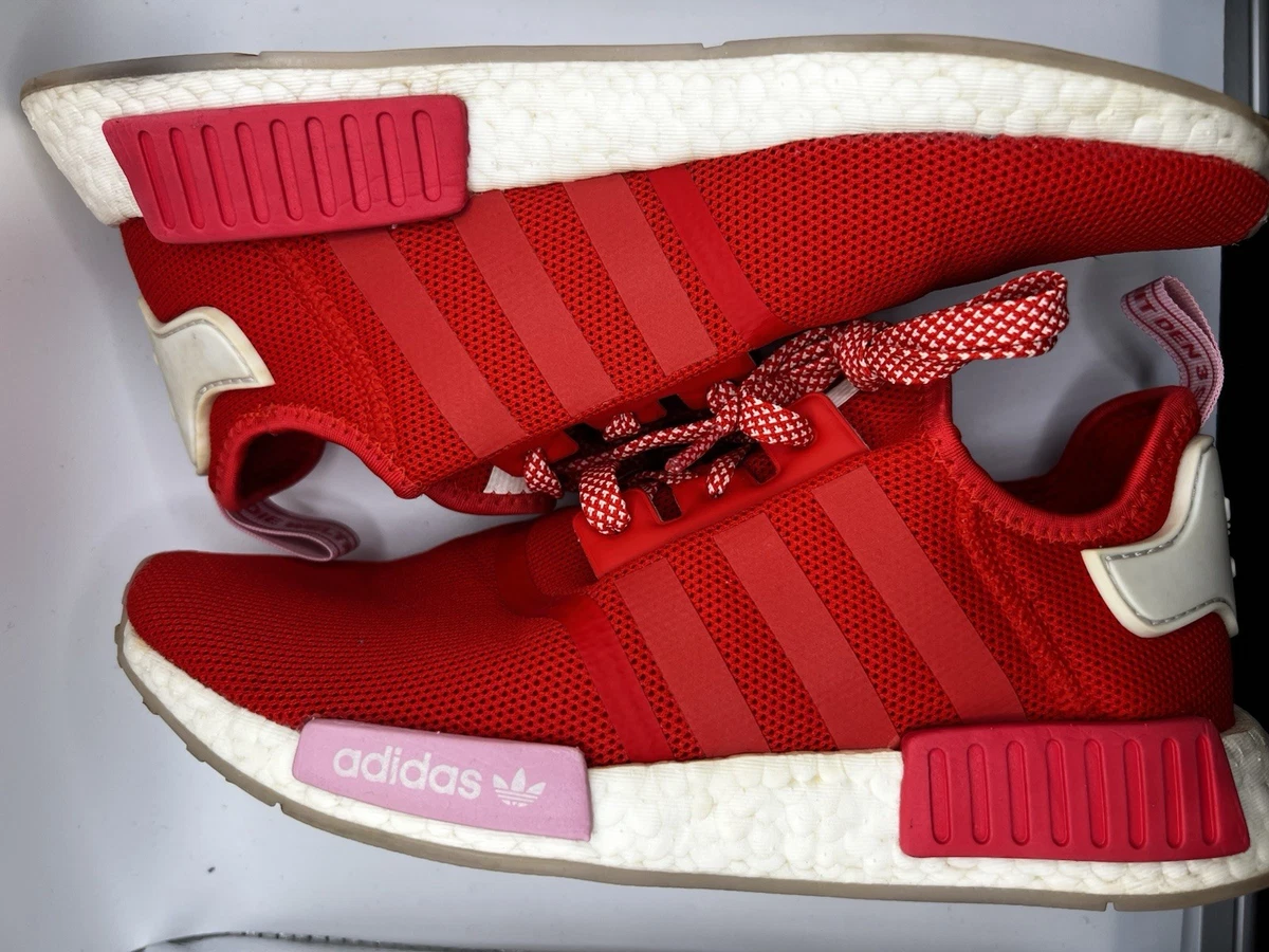 adidas gazelle silver green womens Tênis Adidas NMD R1 Branco/Vermelho/Azul – NewSkull main image 1