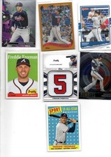 FREDDIE FREEMAN MLB CARD 7 LOT (TOPPS MEDALLION, SELECT INSERT, FINEST & more)