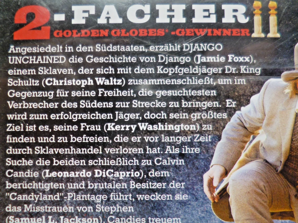 Django Unchained - Quentin Tarantino (DVD) Neuwertig OVP - Bild 3 von 4