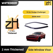 Fits for Dodge Challenger 08-23 Side Window Vent Visor Sun Rain Deflector Guard