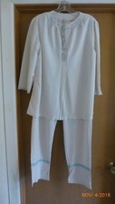 Vintage Sears Roebuck Woman's Pajamas Size 36 100 Nylon Lingerie Lounge Wear
