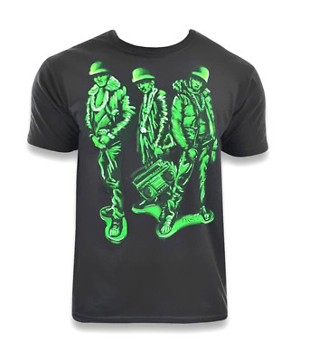 Neff Run Green Tee / T-Shirt / Shirt - NWT Mens Size Large Black - #45188-D1