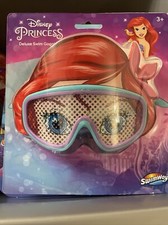 Disney Princess Ariel Goggles Swimways Little Mermaid Mask Kid's Deluxe Swim NEW