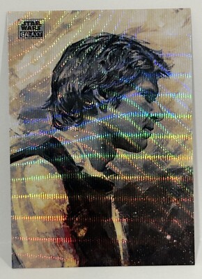 2024 Topps Chrome Galaxy Star Wars #84 Han Solo Wave Refractor /99