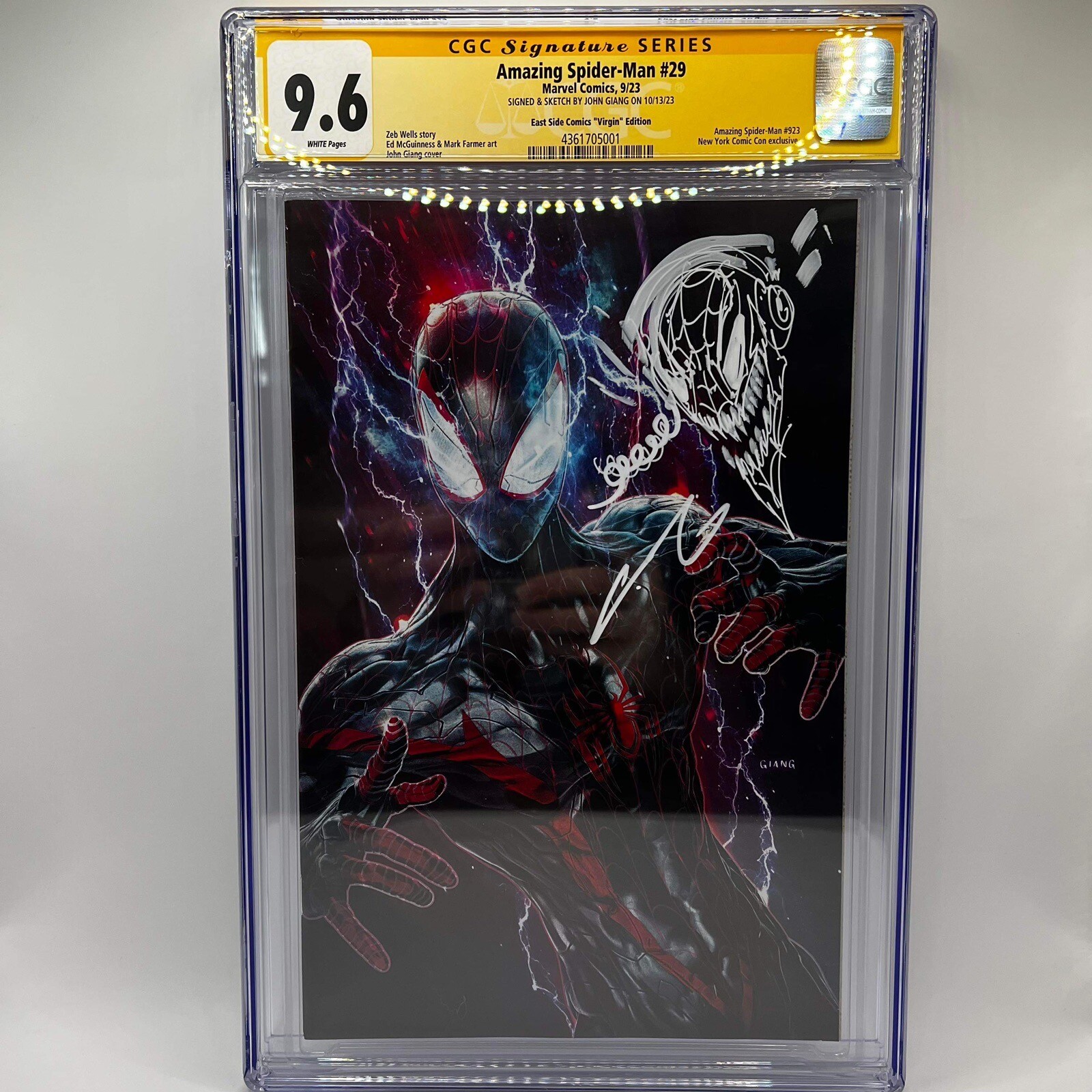 Amazing Spider-Man #29 CGC 9.6 Sign And Sketch By John Giang NYCC Exclusive