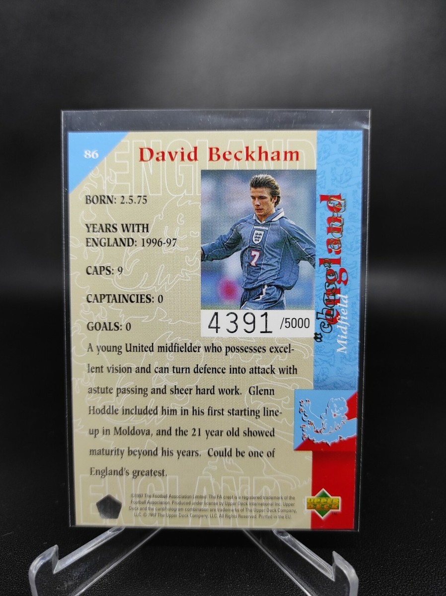 1998 Upper Deck David Beckham Rookie England /5000 | eBay
