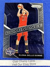 2021 #10 Elena Delle Donne WNBA Panini Prizm Dominance Base Insert Mystics