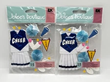 Jolee's Boutique Dimensional Stickers 2 New Packs CHEER Go Team Cheerleader