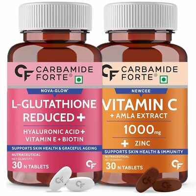 Carbamide Forte Japanese Reduced L Glutathione Tablet with Vitamin C 30 Tab each