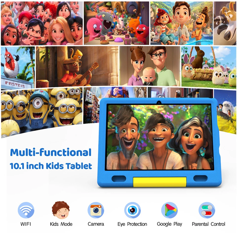 Anna Bell Kids Tablet 10in Android 13 Tablet for Kids 6(2+4)+64GB Shockproof - Image 2 of 4