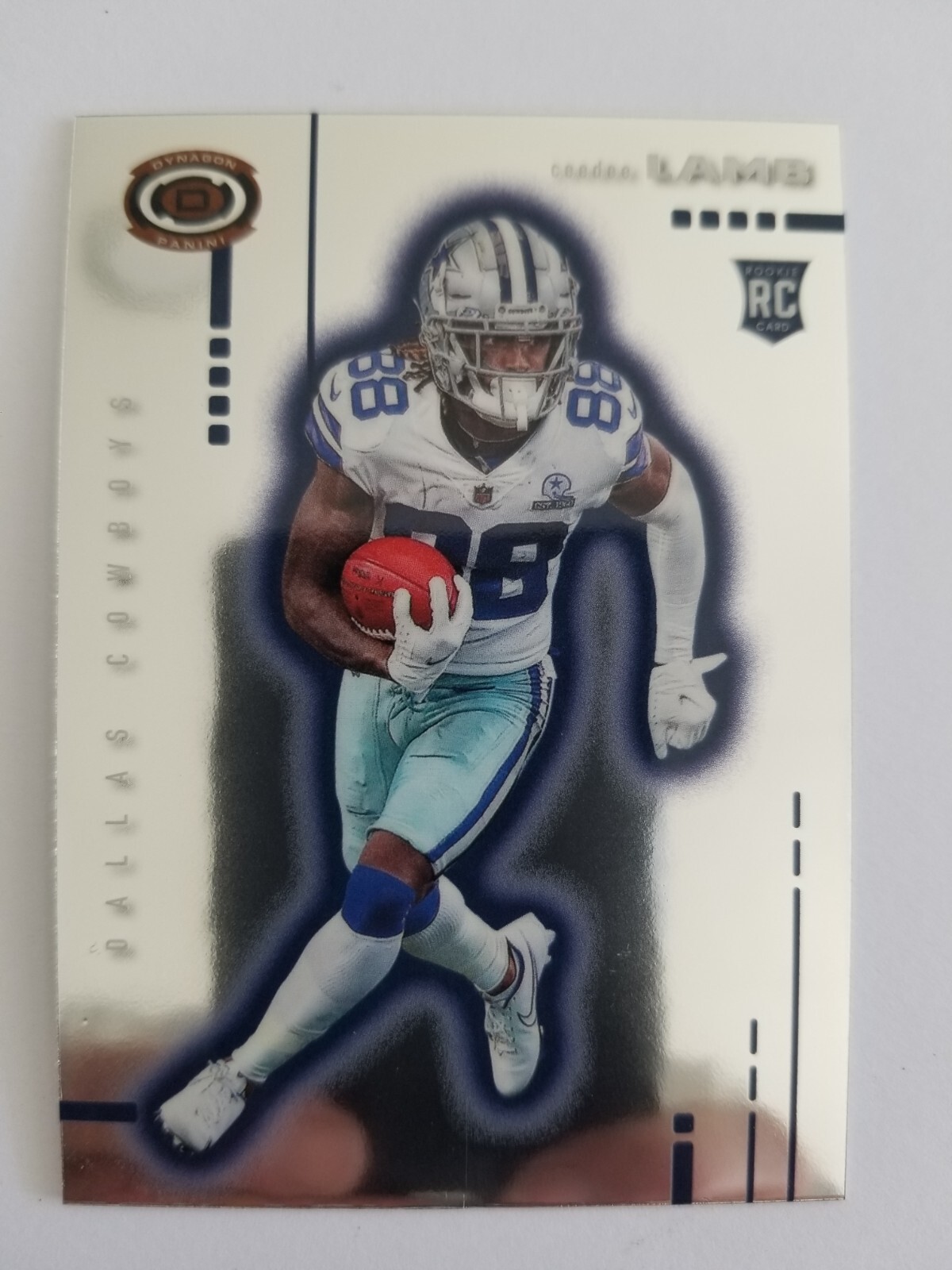 2020 Panini Chronicles CeeDee Lamb Dynagon Chrome Rookie #D-11 Dallas Cowboys RC