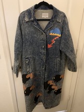 Vintage Denim Southwest Painted Coat