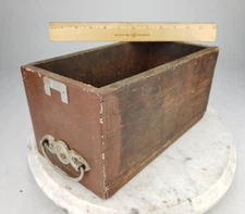 Wood Rustic Shabby Box Drawer Farmhouse Primitive Salvage Decor Chic Trinket Box